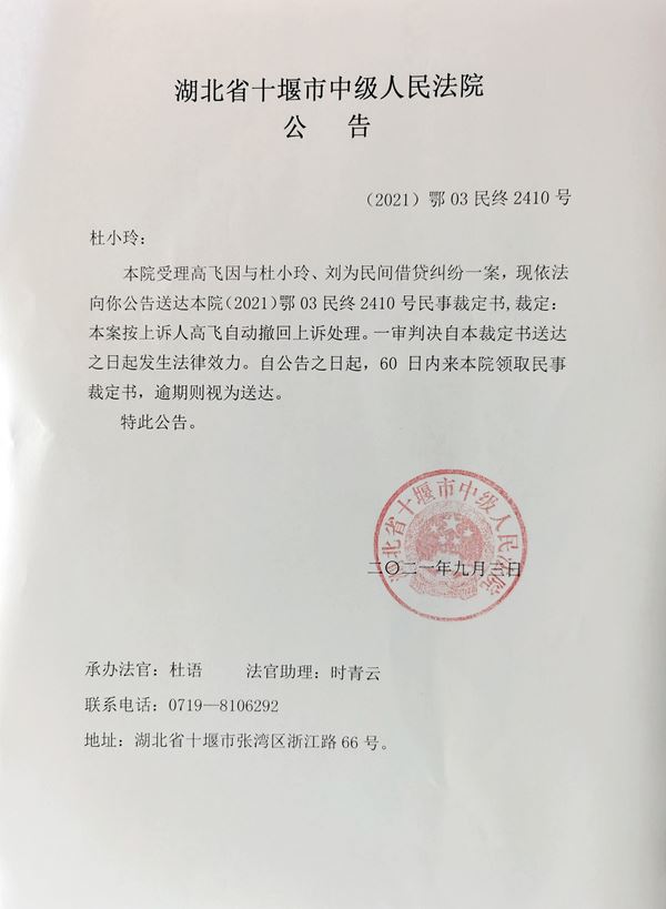 （2021）鄂03民终2410号民事裁定送达公告.jpg